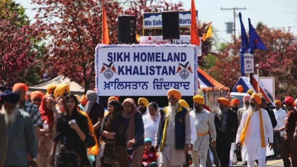 Pro-Khalistan activism has been mostly peaceful, such as this protest in Canada