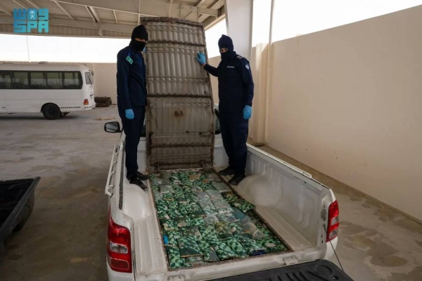 The ZATCA at the Empty Quarter port announced that it has thwarted an attempt to smuggle 114,973 kilograms of hashish, after it was found hidden in one of the vehicles coming to Saudi Arabia through the port.