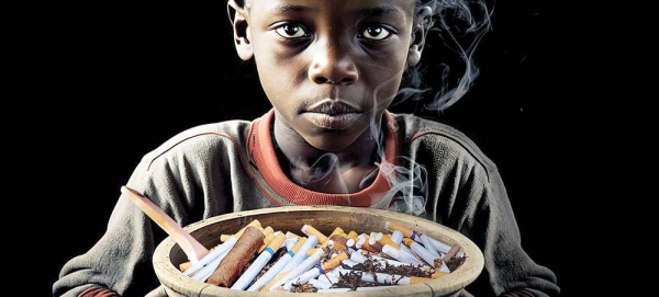 WHO says that roughly half of all children globally are reported to breathe in air polluted by tobacco smoke. — courtesy WHO