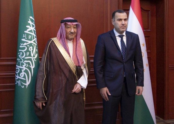 Deputy Foreign Minister Eng. Waleed Bin Abdulkarim El-Khereiji and Tajik Deputy Foreign Minister Farhod Salim participated in the second round of political consultations between the Saudi and Tajik Foreign Ministries on Monday in Dushanbe.