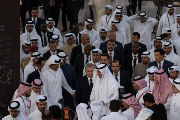 Saudi Arabia's pavilion, participating in the International Horticultural Expo 2023 in Doha, has attracted leaders, heads of states, participating delegations, and visitors from around the world, during the official opening of the exhibition.