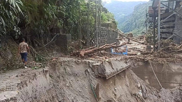 The floods have caused massive damage to infrastructure in northern Sikkim