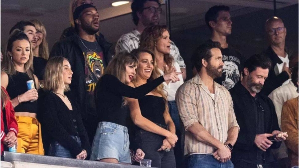 Taylor Swift, Blake Lively, Ryan Reynolds attend Travis Kelce game