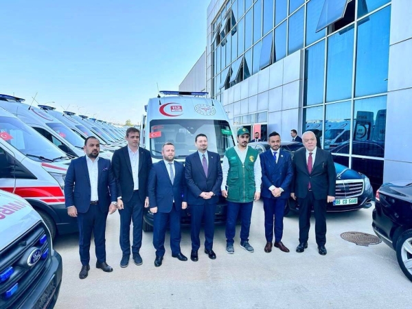 The King Salman Humanitarian Aid and Relief Center (KSrelief) has handed over to Türkiye's Health Ministry 20 fully equipped ambulances. 