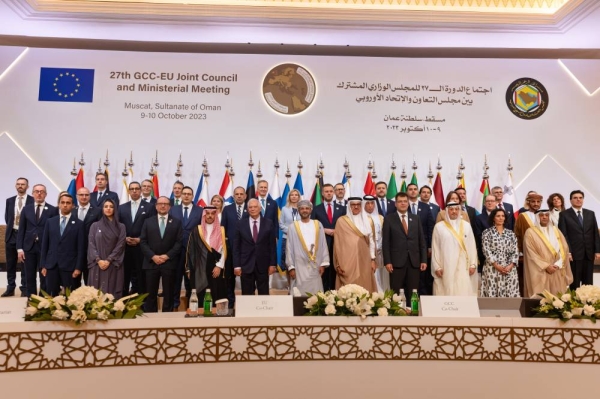 Saudi Arabia's Foreign Minister Prince Faisal Bin Farhan participated, on Monday, in the 27th GCC-EU Joint Council and Ministers Meeting which took place in Muscat, Oman.