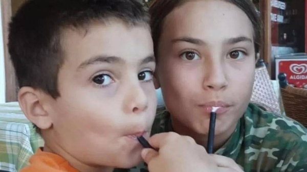 Erez (L) and Sahar (R) are among the members of one family who were abducted from the Nir Oz kibbutz