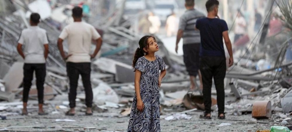 Neighborhoods in Gaza have been razed by airstrikes. — courtesy UNICEF/Mohammad Ajjour