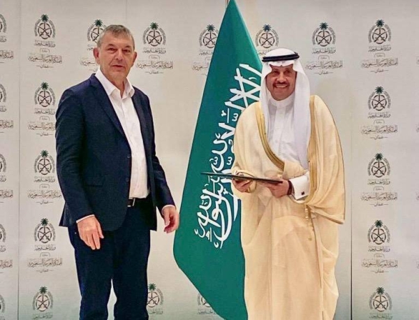 The $2 million check for the agency’s scheduled annual contribution was handed over by Saudi Arabia’s Ambassador to Jordan Nayef Bin Bandar Al-Sudairi to the Commissioner-General of the UNRWA Philippe Lazzarini.
