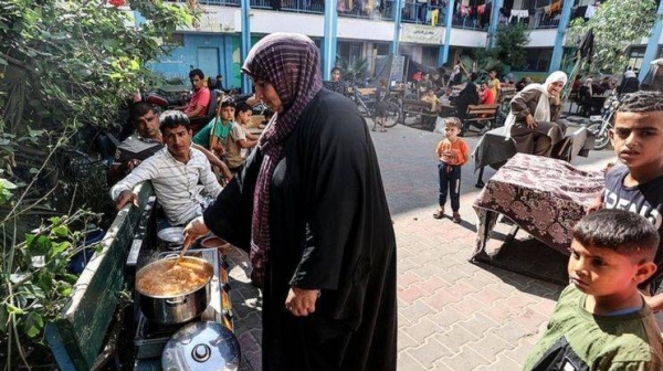 Every room, every alley, every street in Khan Younis is packed with men, women and the young.