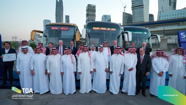 Minister of Transport and Logistics and Chairman of the Board of Directors of the Transport General Authority (TGA) Eng. Saleh Al-Jasser inaugurated the ceremony of operating Intercity Bus Service linking 200 cities and governorates across Saudi Arabia.