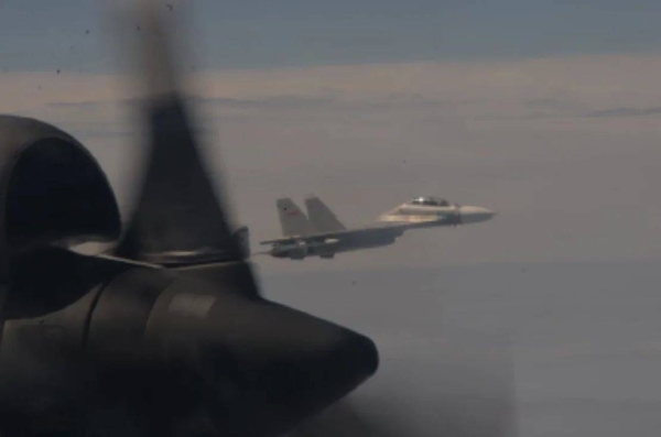 Images and video newly released by the Pentagon capture a PLA fighter jet in the course of conducting a coercive and risky intercept against a US asset in the East China Sea