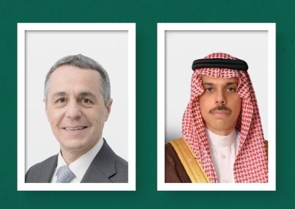 Saudi FM reviews situation in Gaza with Swiss counterpart