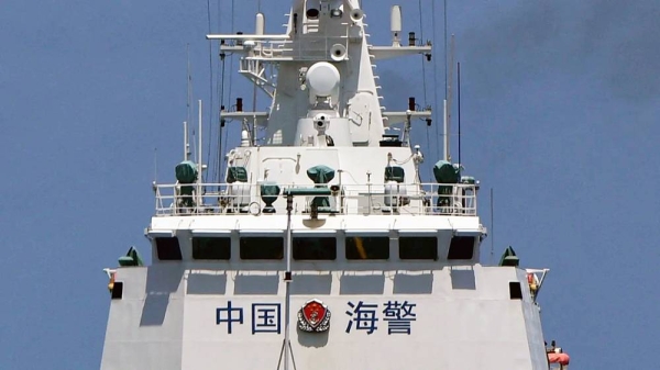A Chinese coast guard ship patrols in the South China Sea on Aug, 22, 2023. — courtesy (file) AFP/Getty Images