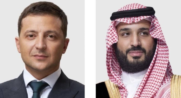 Crown Prince, Zelensky discuss Ukrainian-Russian crisis