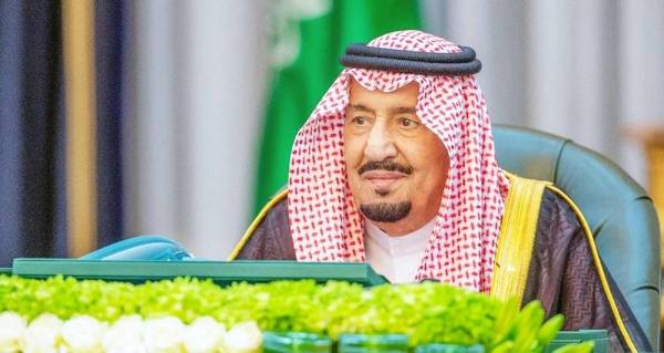 Custodian of the Two Holy Mosques King Salman chairs the Cabinet session in Riyadh on Tuesday.