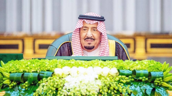 Custodian of the Two Holy Mosques King Salman chairs the Cabinet session in Riyadh on Tuesday.