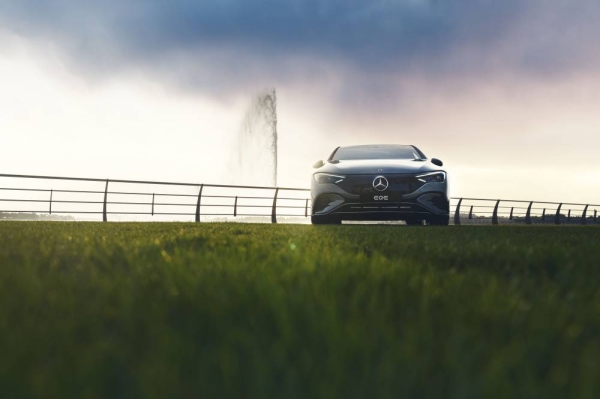 The all-new Mercedes-Benz EQE sporty business sedan makes its appearance in JACO showrooms