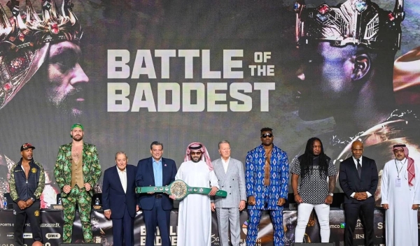 The pre-match press conference ahead of Saturday's clash in Riyadh between heavyweight champions Tyson Fury and Francis Ngannou.