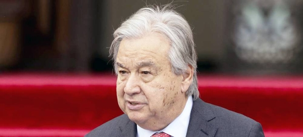 UN Secretary-General António Guterres addresses the media in Kathmandu, Nepal. — courtesy UN Nepal