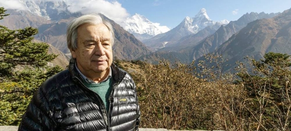 UN Secretary-General António Guterres visits Syangbpoche in Solukhumbu district, Nepal. — courtesy UN Photo/Narendra Shrestha