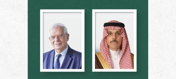 Foreign Minister Prince Faisal Bin Farhan received a phone call on Monday from the High Representative of the European Union for Foreign Affairs and Security Policy, Josep Borrell.
