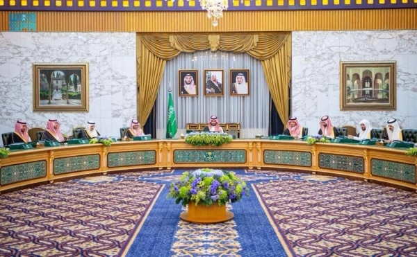 Crown Prince and Prime Minister Mohammed bin Salman presiding over  the weekly session of the Cabinet in Riyadh.