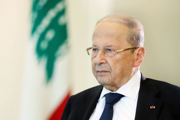 File photo of former Lebanese President Michel Aoun.