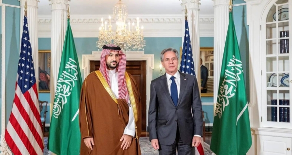 Saudi defense minister, Secretary Blinken discuss coordination to ease regional tensions