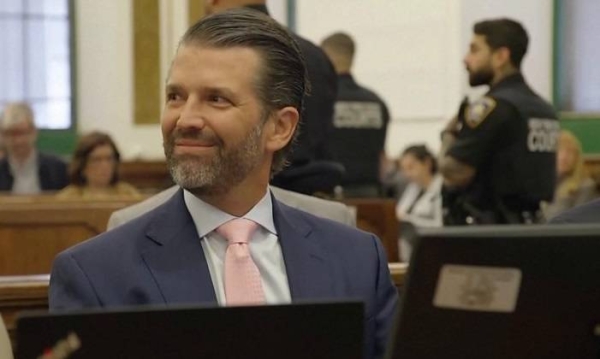 Chuckles, smiles and mispronunciation mark Trump Jr&#039;s courtroom debut  - Saudi Gazette