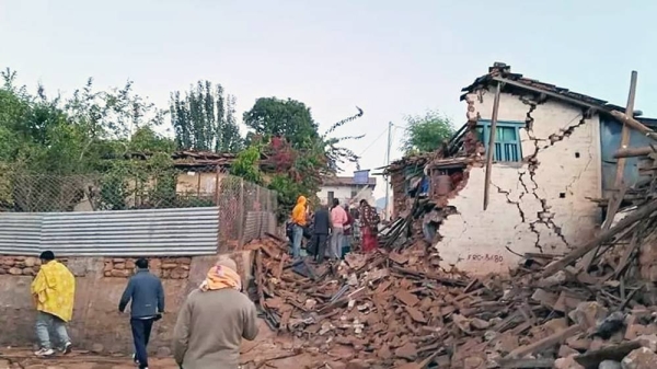 Damaged houses near Jajarkot, Nepal, Saturday. — courtesy EPA-EFE/REX/Shutterstock