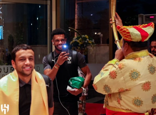 Al Hilal team delegation, welcomed by a warm reception with traditional Indian attire and local vibes, arrived in India to play against Mumbai on Monday, marking the fourth round of group stage matches in the AFC Champions League.
