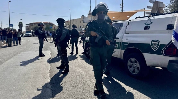 Israeli security forces on the streets of Jerusalem