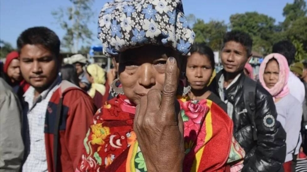 This is the first election in the north-eastern region of India after ethnic violence erupted in Manipur state in May