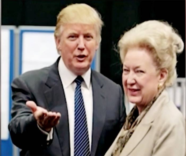 Federal judge Maryanne Trump Barry, sister of Republican presidential candidate Donald Trump, seen with him in New York.