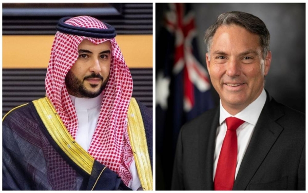 Prince Khalid bin Salman and Australia's Deputy Prime Minister and Defense Minister Richard Marles