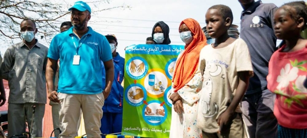 Children in Gedaref, Sudan learn about the dangers and symptoms of cholera. — courtesy UNICEF/Omar Tarig