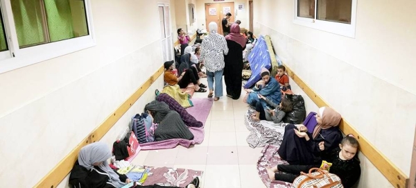 Al Shifa hospital continues to shelter displaced families in Gaza City. — courtesy WHO