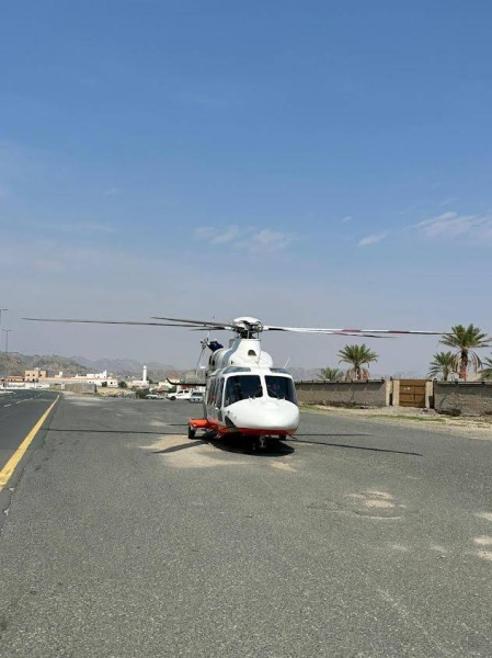 The seriously injured person was transferred to King Fahd Hospital in Jeddah on board an air ambulance.