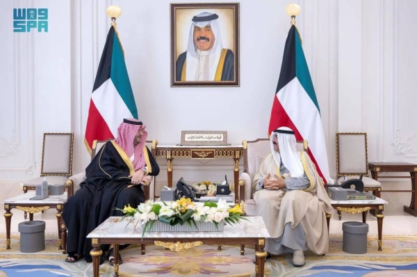 Kuwaiti Crown Prince Sheikh Mishal Al-Ahmad Al-Jaber Al-Sabah received Tuesday at Bayan Palace Saudi Arabia’s Minister of State and Cabinet Member Prince Turki Bin Mohammad and his accompanying delegation.