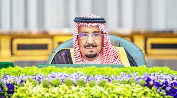 Custodian of the Two Holy Mosques King Salman chairs the Cabinet session held Tuesday in Riyadh.