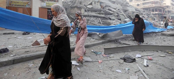 Scenes of devastation in Gaza City's Nasr neighborhood (file). — courtesy UNICEF/Mohammad Ajjour