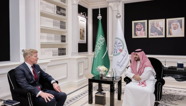 Saudi defense minister meets with UN special envoy for Yemen
