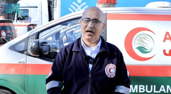 The Executive Director of Palestinian Red Crescent Dr. Bashar Murad thanked Saudi Arabia, represented by the King Salman Humanitarian Aid and Relief Center (KSrelief), for its humanitarian role in providing relief to the Palestinians in the Gaza Strip.