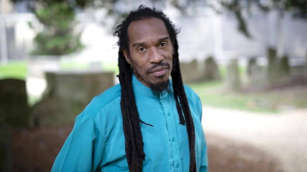 Benjamin Zephaniah, pictured in 2021, often discussed his childhood experiences growing up in Handsworth in Birmingham, and the civil disturbances that spread through English cities in the mid-80s