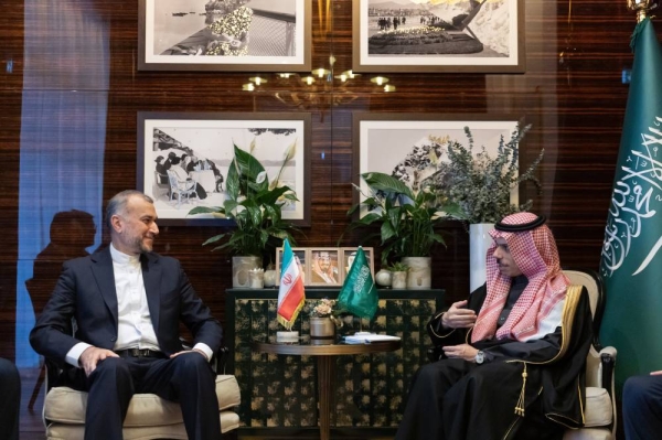 Saudi and Iranian FMs meet in Geneva, discuss developments in Gaza