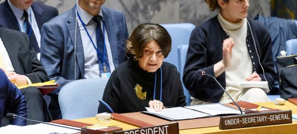 Rosemary DiCarlo, Under-Secretary-General for Political and Peacebuilding Affairs, briefs the Security Council meeting on non-proliferation. — courtesy UN Photo/Loey Felipe