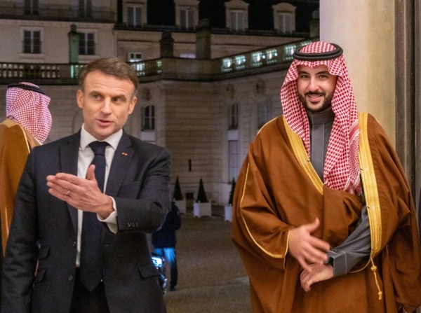 Saudi Defense Minister meets with French President