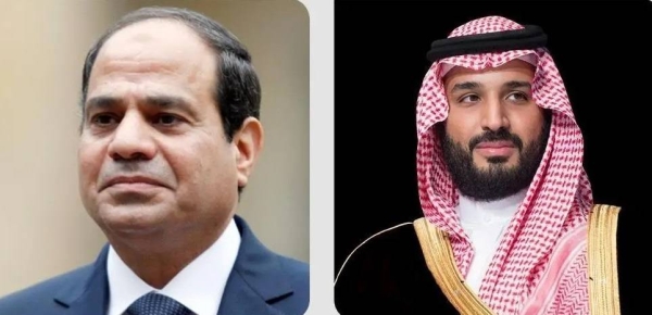 Crown Prince phones Egyptian president to congratulate him on re-election