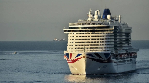 The dream vacation on P&O Cruises' ship Arvia (file photo) turned into a nightmare on the flight home