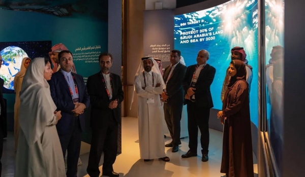 The Saudi pavilion stands out for its commitment to cultural inclusivity, greeting visitors in seven languages at Expo 2023 Doha's Horticultural Exhibition.